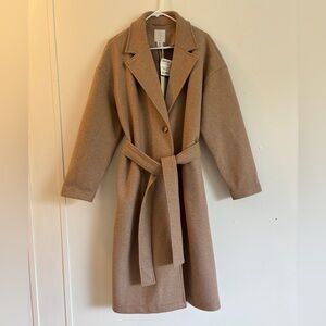 Joie Tan Long Coat NWT Neverworn